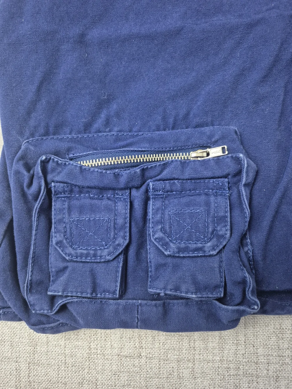 Vintage Y2K The Children's Place Blue Cargo Utility Vest Size 5/6